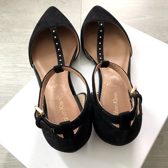 ✨HOST PICK✨ Calvin Klein Gina Studded Kid Suede Flats - Picture 5 of 9